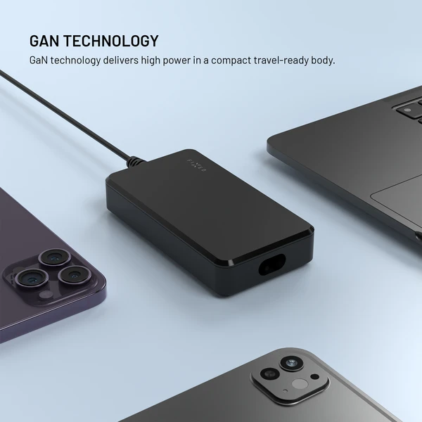FIXED GaN nabíjecí adaptér pro notebooky s USB-C, PD 3.0, 100W, černý - Nabíjačky - Obrázok d5d43ba531dd4245bc906a3ce81cffd0