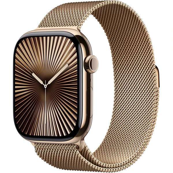 Apple Watch 49/46/45/44mm zlatý milánsky ťah M/L - Remienky - Hlavný obrázok