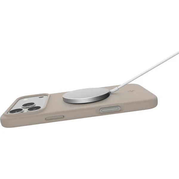 Spigen Silicone Fit MagSafe kryt iPhone 17 Pro stone - Puzdra - Obrázok d601cf11bec540168be96a90b6dd202c