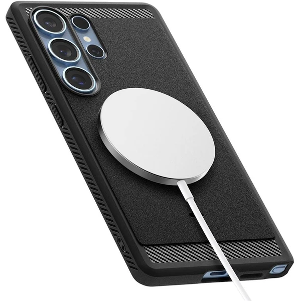 Spigen Rugged Armor MagSafe kryt Samsung Galaxy S25 Ultra matne čierny - Puzdra - Obrázok d6266799460a4363a06233ea1860db23