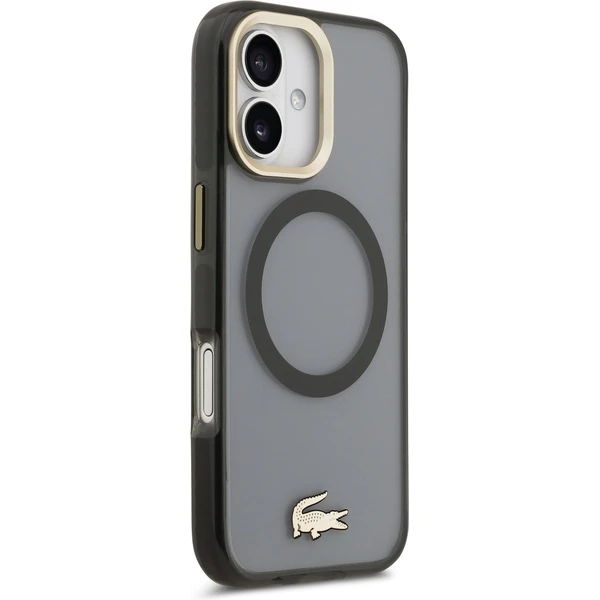 Lacoste PC/TPU Frosted Finish Gold Logo MagSafe kryt iPhone 17 čierny - Puzdra - Obrázok d63ef87349e945848ff165ce02a6f68c