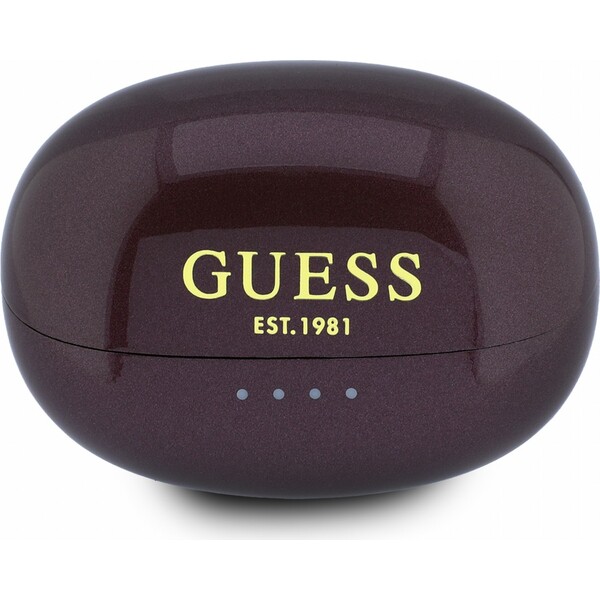 Guess Metallic Finish Classic Logo OWS Bezdrôtová Slúchadlá Burgundy - Slúchadlá - Obrázok d650515dd9374f378010458afa6f0f99