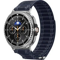 Spigen Fabric Band remienok (suchý zips) Samsung Galaxy Watch8 46/44/40mm námornícka modrá - Remienky