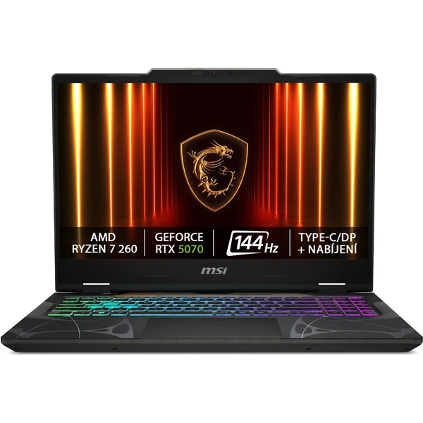 MSI Cyborg A15 AI (B2HWGKG-080SK) RTX 5070 čierny - Notebooky - Hlavný obrázok