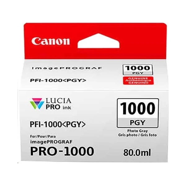Canon PFI-1000PGY cartridge foto sivá - Cartridge - Hlavný obrázok