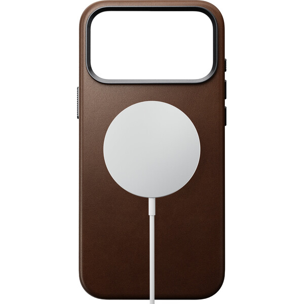 Nomad Traditional Leather MagSafe kožený kryt iPhone 18 Pro Max Brown - Puzdra - Obrázok d68bd8b8aae043929218f821dfbf977c