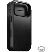 Nomad Modern Leather Folio (Horween) MagSafe kožené puzdro iPhone 18 Pro Black - Puzdra