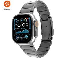 FIXED Titanium Strap titánový remienok Apple Watch 44/45/46/49mm, prírodný titán - Remienky