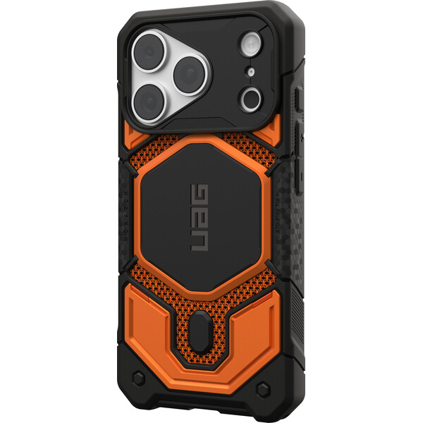 UAG Monarch Pro MagSafe Kevlar kryt iPhone 18 Pro/17 Pro oranžový - Puzdra - Obrázok d6faf709d7b74accb5a44b7d64917d19