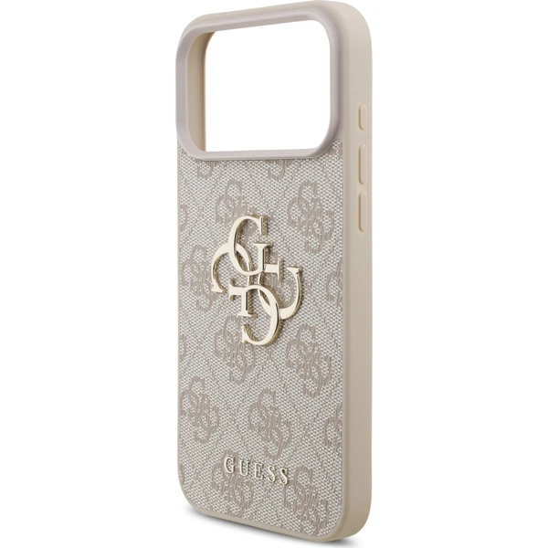 Guess PU 4G Metal Logo Zadný Kryt pre iPhone 18 Pro Max Pink - Puzdra - Obrázok d6fe5ed404d2401f90ac3a261295e0f0