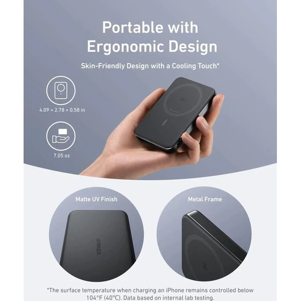Anker MagGo Qi2/MagSafe powerbanka (10000mAh) 30W čierna - Powerbanky - Obrázok d71a174865114a3b9e15e13e89d32b0b