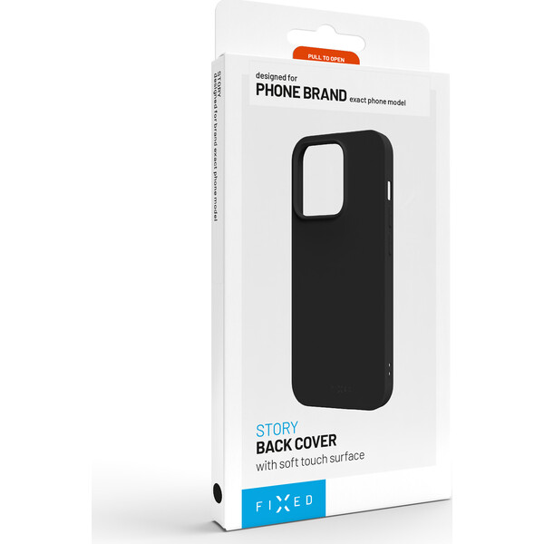 Zadný pogumovaný kryt FIXED Story pre Apple iPhone 18 Pro, čierny - Puzdra - Obrázok d720486f2e0f4554af805d61afb52e8a