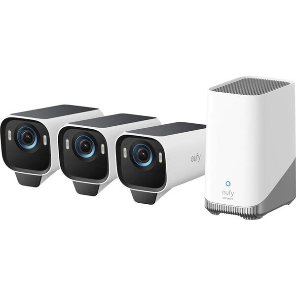 E-shop Anker eufyCam S3 Pro 3 ks + HomeBase 3 biela