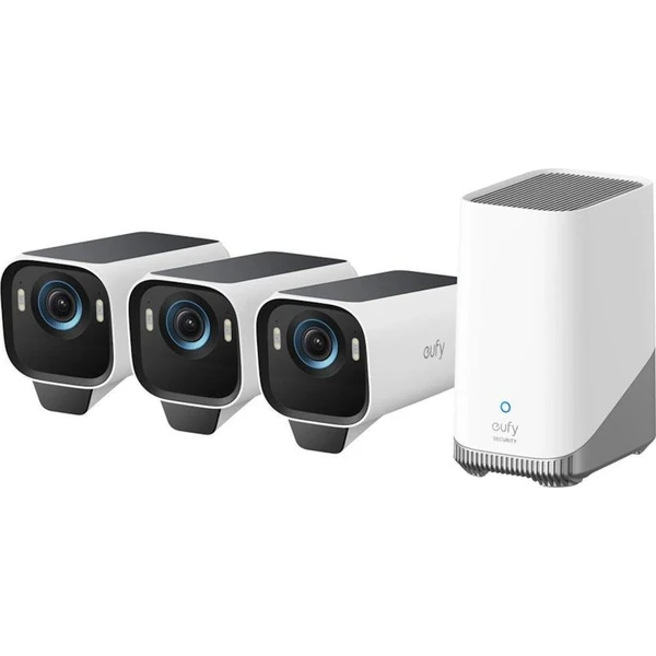 Anker eufyCam S3 Pro 3 ks + HomeBase 3 biela - IP kamery - Hlavný obrázok