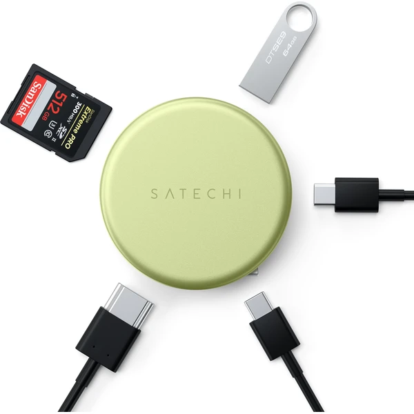 Satechi OntheGo 5-in-1 Multiport Adapter (1x HDMI 4K 60Hz, 1x USB-C až 5 Gbps, 1x USB-A 3.0 až - USB huby - Obrázok d767b10d6dd448dbaf9526c26dbe6d6e