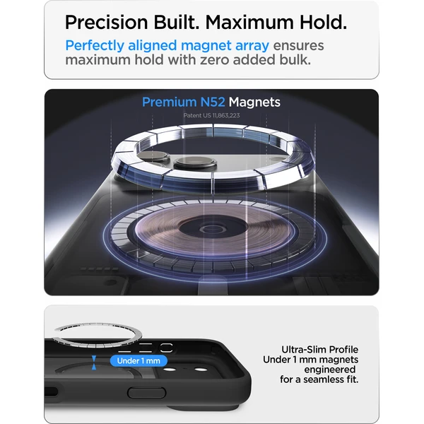 Spigen Ultra Hybrid MagSafe kryt iPhone 18 Pro/17 Pro frost black orange - Puzdra - Obrázok d7f85848e4d849f7bc4db1199bee50ee