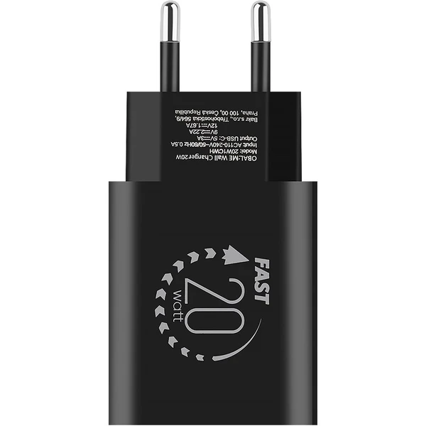 Obal:Me nabíjačka USB-C (20W) čierna - Nabíjačky - Obrázok d801d692ab264ec5a2fdbed453e6ae63