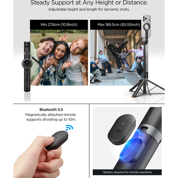 Spigen MagSafe statív na selfie čierny - Držiaky - Obrázok d82836c566fe4efb8ebc69bef4a3a375