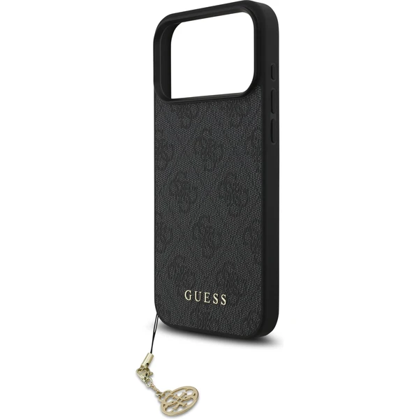 Guess 4G Charm kryt iPhone 17 Pro Max šedý - Puzdra - Obrázok d8359bbb967d4cbcb566ce2ec6a93762