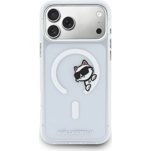 Karl Lagerfeld IML Choupette Peekaboo MagSafe kryt iPhone 17 Pro Max číry - Puzdra - Obrázok d847d201a0ee4dc68786b289567f4d84