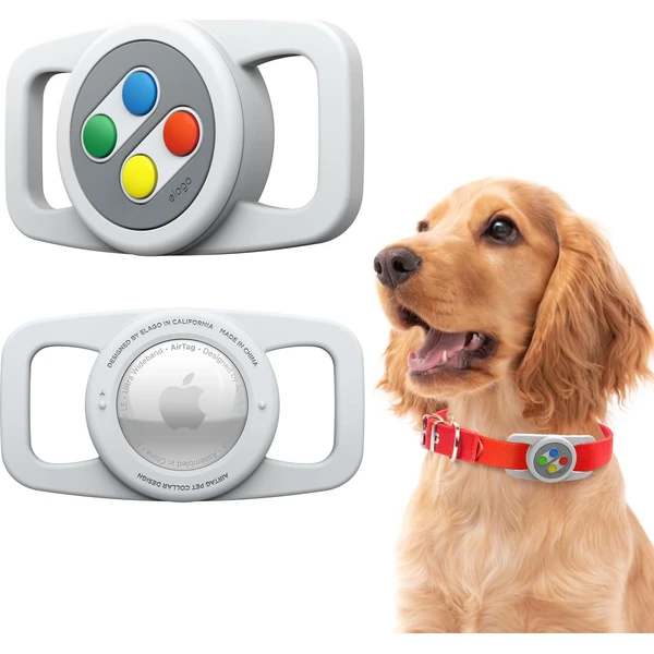 ELAGO W5 Pet Collar pouzdro pro Apple AirTag šedé - Puzdra - Hlavný obrázok