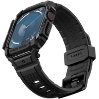 Spigen Rugged Armor Pro remienok s puzdrom Apple Watch 10/11 (42mm) matne čierny - Remienky