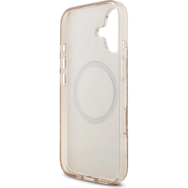 Guess IML Flowers Allover Strap MagSafe kryt iPhone 17 ružový - Puzdra - Obrázok d8b942691fca40a6ba46a2b32fc48427