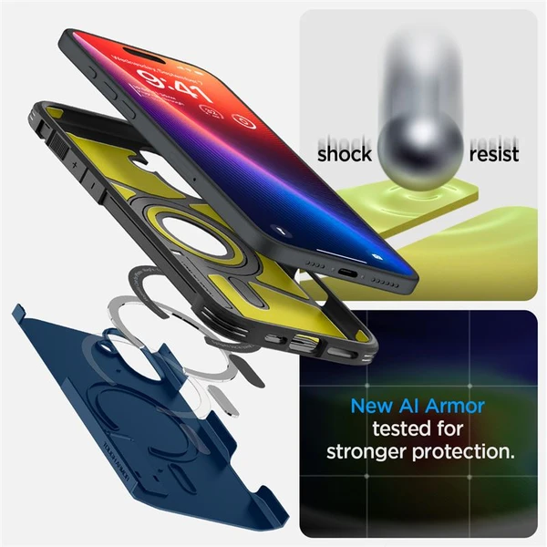 Spigen Tough Armor MagSafe kryt iPhone 16 navy blue - Puzdra - Obrázok d8d2d7e761fb4333b8c2c1ee1357da66