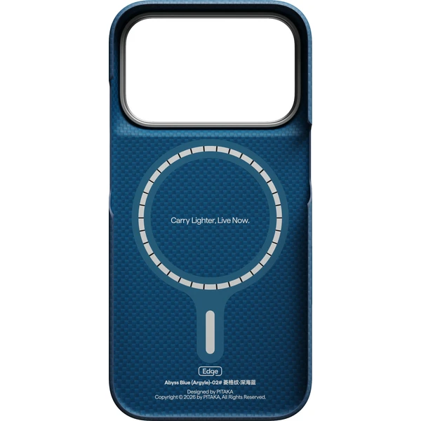 Pitaka Edge Case Argyle MagSafe kryt iPhone 18 Pro Abyss Blue - Puzdra - Obrázok d8dd91260f4b42afa37f5d221845806d