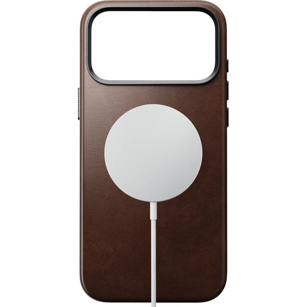 Nomad Traditional Leather (Horween) MagSafe kožený kryt iPhone 18 Pro Max Rustikálna hnedá - Puzdra - Obrázok d8fa1b8076a64fd4b129bfa24fbdce02