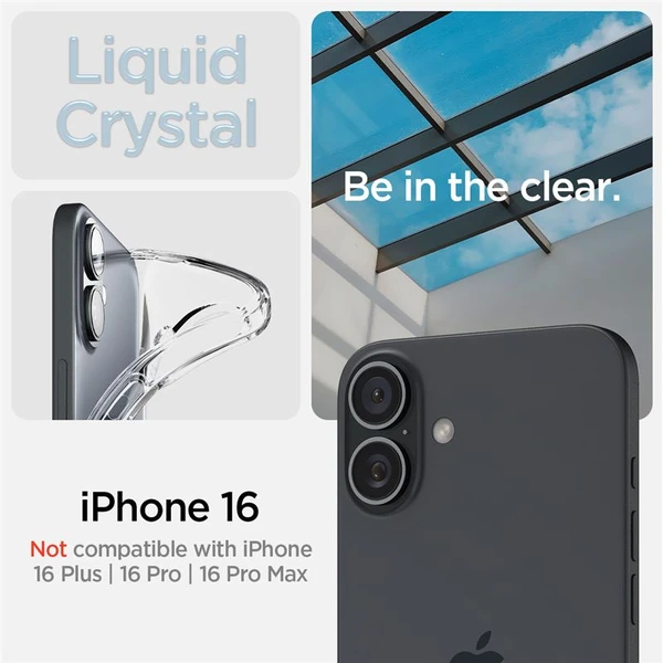 Spigen Crystal Flex MagSafe kryt iPhone 16 crystal clear - Puzdra - Obrázok d909686af3614f8b8b2806a60a346ade