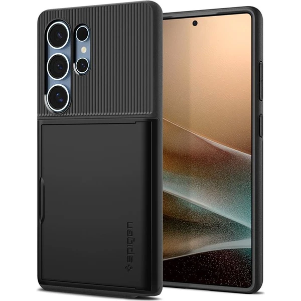 Spigen Slim Armor CS kryt Samsung Galaxy S25 Ultra čierny - Puzdra - Hlavný obrázok