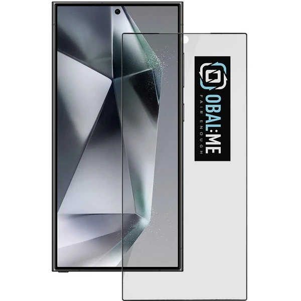 OBAL:ME Privacy 5D tvrdené sklo Samsung Galaxy S24 Ultra čierne - Ochranné fólie a sklo - Hlavný obrázok