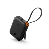 Spigen Essential powerbanka s káblom 10000 mAh (30W) čierna (EA3010BT) - Powerbanky