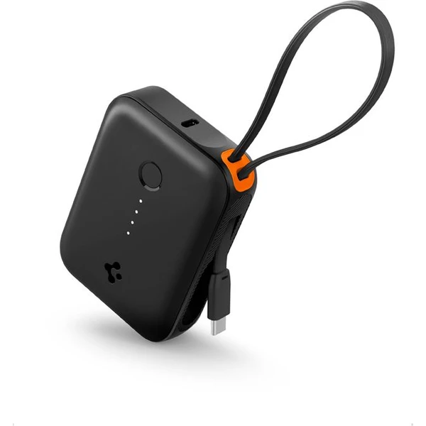 Spigen Essential powerbanka s káblom 10000 mAh (30W) čierna (EA3010BT) - Powerbanky - Hlavný obrázok