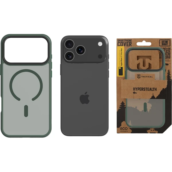 Tactical MagForce Hyperstealth kryt iPhone 17 Pro Max Forest Green - Puzdra - Obrázok d97f0190368c43ce8e65a0c797983eec