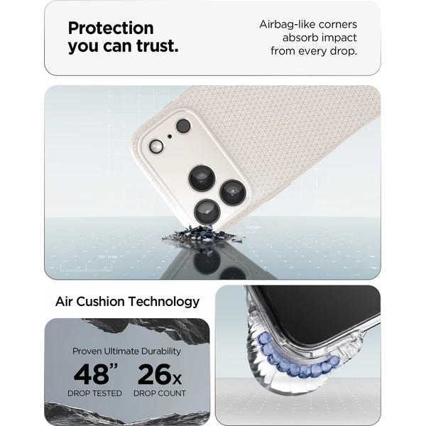 Spigen Liquid Air kryt iPhone 18 Pro Max/17 Pro Max natural titanium - Puzdra - Obrázok d99690988f9c44d6a9c54345fc7d051b
