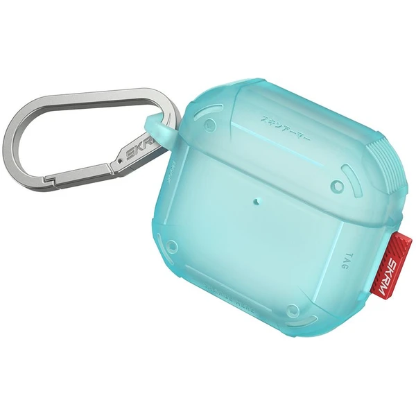 SKINARMA Mecha CE puzdro pre AirPods 4 tyrkysové - Puzdra - Hlavný obrázok