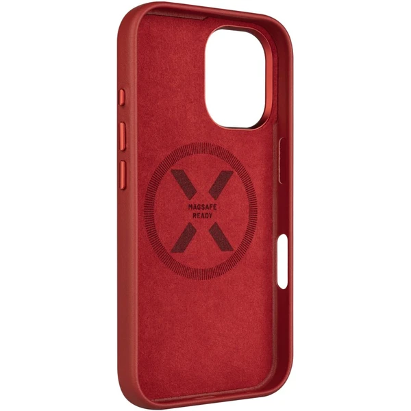 FIXED MagLeather kožený kryt s MagSafe Apple iPhone 16 červený - Puzdra - Obrázok d9aa09a575e545e8bf538ab2ba0f4e12