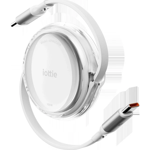 iOttie 100W Retractable samonavíjacie USB-C káble (2 ks) biele - Káble a redukcie - Obrázok d9ac928b939c4eb6b11ef0f97d6f1413