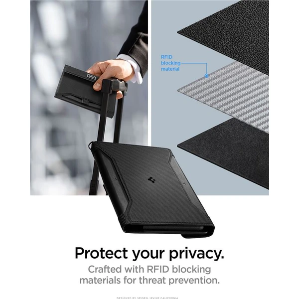 Spigen Universal Passport Holder puzdro na cestovné doklady čierne - Puzdra - Obrázok d9b03ffc7ff3476b96885fcd2577ff2e