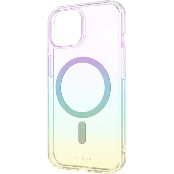 FIXED MagRainbow kryt s MagSafe Apple iPhone 15 dúhový - Puzdra - Hlavný obrázok