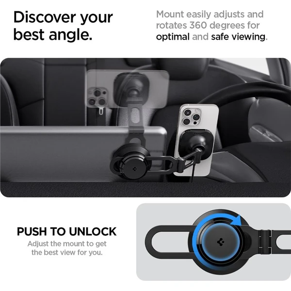 Spigen OneTap Pro 3 Wireless Car Charger MagSafe držiak s nabíjaním na displej Tesla - Držiaky - Obrázok d9fa01fa362c449fa67b2a7f8d8500f2