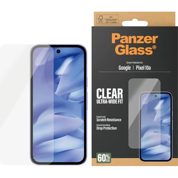 PanzerGlass® Ultra-Wide Fit sklo Google Pixel 10a - Ochranné fólie a sklo - Hlavný obrázok
