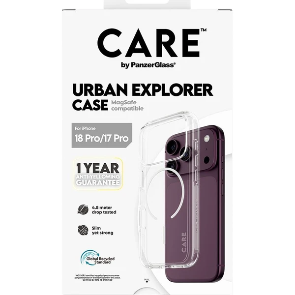 PanzerGlass CARE Urban MagSafe kryt Apple iPhone 18 Pro/17 Pro čirý/bílý - Puzdra - Obrázok d_0084936b8c894a9faeece17117e6f793