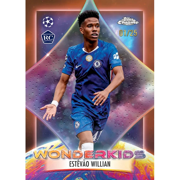 Futbalové karty Topps Chrome UEFA Club Competitions 2025-26 Mega Box - Futbalové karty - Obrázok d_008ef94346b441f48b13349c3c866f32