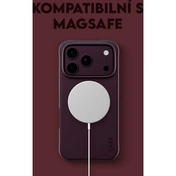 PanzerGlass CARE Samba MagSafe kryt Apple iPhone 18 Pro/17 Pro Dark Cherry fialový - Puzdra - Obrázok d_009c4c5657624b3d9b1aad4d5fb8b430