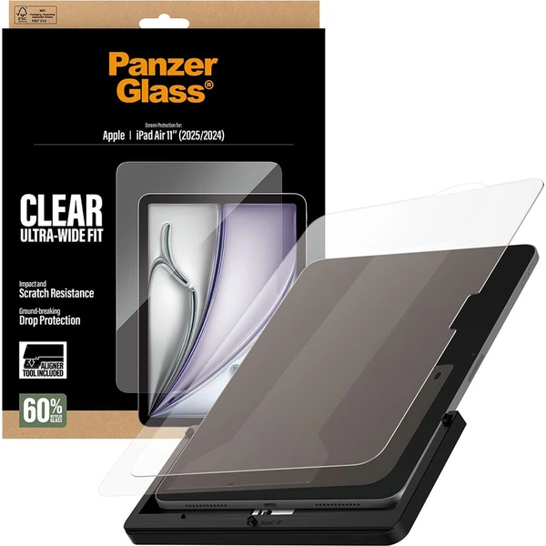 PanzerGlass® Sklo Apple iPad Air 11" (2025/2024) s inštalačným rámčekom - Ochranné fólie a sklo - Hlavný obrázok