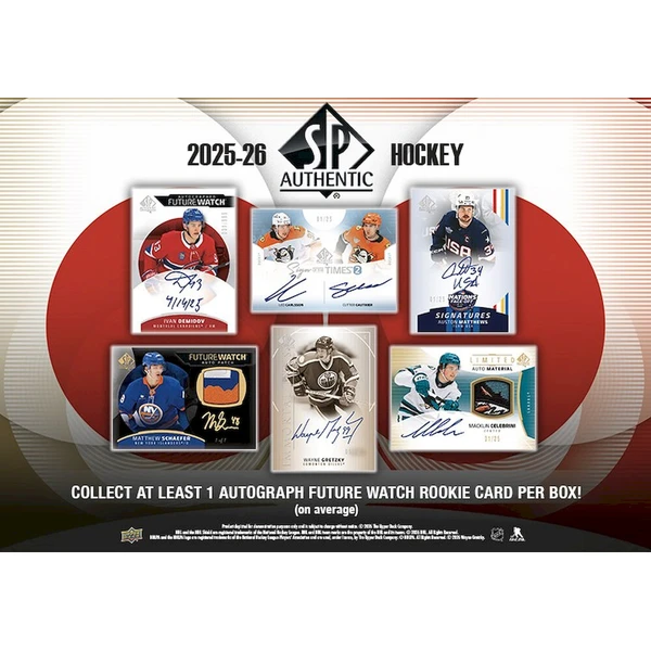 2025-26 Upper Deck SP Authentic Hockey Hobby Box - Hokejové karty - Obrázok d_0129cbf01e1c4befa7b77a5ba9b14f31