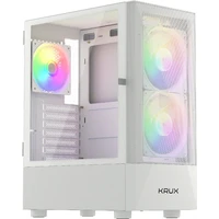 Krux Vako RGB ATX skrinka biela - Počítačové skrine